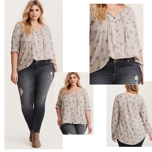 TORRID LOTx3 Plus Sz 1X Blouse + Dress & Sandals - Picture 2 of 8